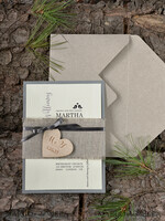 WEDDING INVITATIONS forest / Mountains / woodland theme Stylish wedding invitation, country barn stationery6