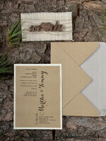 WEDDING INVITATIONS forest / Mountains / woodland theme Elegant Wedding invitations, rustic barn invites8