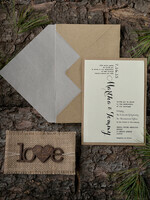 HOCHZEITS EINLADUNGEN Wald / Berge / Waldlandschaft Thema Elegante Hochzeitskarten, Waldpapierwaren10