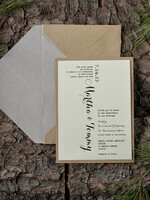 HOCHZEITS EINLADUNGEN Wald / Berge / Waldlandschaft Thema Elegante Hochzeitskarten, Waldpapierwaren10