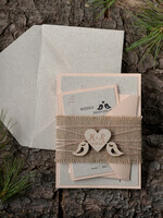 WEDDING INVITATIONS forest / Mountains / woodland theme The wedding invitations card, wooden invites8