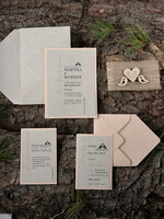 WEDDING INVITATIONS forest / Mountains / woodland theme The wedding invitations card, wooden invites8