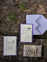 WEDDING INVITATIONS forest / Mountains / woodland theme Stylish wedding invitation, forest wooden stationery8