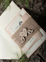 WEDDING INVITATIONS forest / Mountains / woodland theme Affordable wedding invitations, natural rustic stationery7