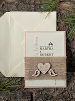 WEDDING INVITATIONS forest / Mountains / woodland theme Affordable wedding invitations, natural rustic stationery7