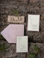 WEDDING INVITATIONS forest / Mountains / woodland theme Personalised Wedding invitations, rustic invites9
