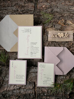 WEDDING INVITATIONS forest / Mountains / woodland theme Personalised Wedding invitations, rustic invites9