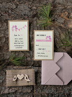 WEDDING INVITATIONS forest / Mountains / woodland theme Personalised wedding invitation, wooden invites7