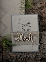 WEDDING INVITATIONS forest / Mountains / woodland theme The wedding invitations card, wooden invites8
