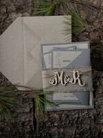 WEDDING INVITATIONS forest / Mountains / woodland theme The wedding invitations card, wooden invites8