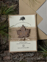 WEDDING INVITATIONS forest / Mountains / woodland theme Stunning wedding invitations, natural rustic stationery5