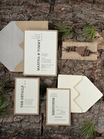 WEDDING INVITATIONS forest / Mountains / woodland theme Wedding invitations suite, woodland stationery6