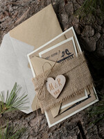 HOCHZEITS EINLADUNGEN Wald / Berge / Waldlandschaft Thema Benutzerdefinierte Hochzeitskarten, rustikale Scheuneneinladungen6
