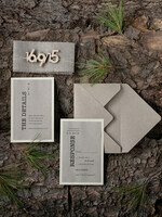 HOCHZEITS EINLADUNGEN Wald / Berge / Waldlandschaft Thema Handgemachte Hochzeitseinladung, Waldstationery7