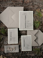 HOCHZEITS EINLADUNGEN Wald / Berge / Waldlandschaft Thema Handgemachte Hochzeitseinladung, Waldstationery7