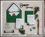 HOCHZEITS EINLADUNGEN Wald / Berge / Waldlandschaft Thema grüne Wald Acryl Hochzeits Einladung Suite, moderne Wald Gebirgs Hochzeit Einladungen, klare Plexi-Glas Suite Hochzeitskarten, Grünflächen Hochzeits Einladungen, Berge Hochzeits Einladung Suite, Kiefern Hochzeits Einladung aus Plexiglas11
