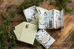 HOCHZEITS EINLADUNGEN Wald / Berge / Waldlandschaft Thema Individuelle Hochzeitskarte, natürliche rustikale Papeterie9