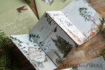 HOCHZEITS EINLADUNGEN Wald / Berge / Waldlandschaft Thema Individuelle Hochzeitskarte, natürliche rustikale Papeterie9