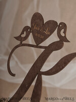 CAKE TOPPER RUSTIC cake topper, vintage3