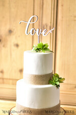 CAKE TOPPER RUSTIC wedding cake topper, wooden4