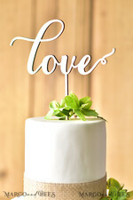 CAKE TOPPER RUSTIC wedding cake topper, wooden4
