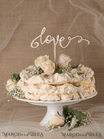 CAKE TOPPER RUSTIC wedding cake topper, wooden5