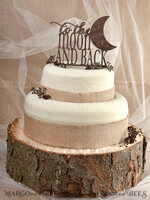 CAKE TOPPER RUSTIC topper, wooden3