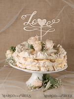 CAKE TOPPER RUSTIC wedding cake topper, wooden6