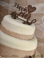 CAKE TOPPER RUSTIC cake topper, wooden3