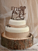 CAKE TOPPER RUSTIC topper, wooden3