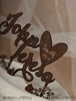 CAKE TOPPER RUSTIC cake topper, wooden3