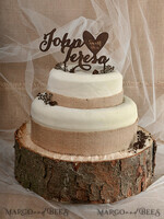 CAKE TOPPER RUSTIC cake topper, wooden3