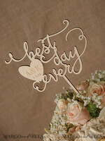 CAKE TOPPER RUSTIC topper, wooden5