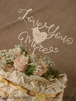 CAKE TOPPER RUSTIC topper, wooden5