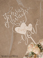 CAKE TOPPER RUSTIC wedding cake topper, wooden5