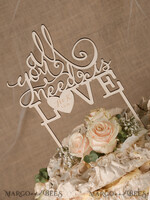 CAKE TOPPER RUSTIC wedding cake topper, wooden6
