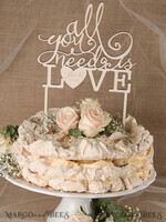 CAKE TOPPER RUSTIC wedding cake topper, wooden6