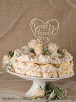 CAKE TOPPER RUSTIC topper, wooden4