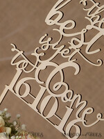 CAKE TOPPER RUSTIC topper, wooden5