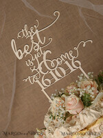 CAKE TOPPER RUSTIC topper, wooden5