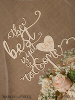 CAKE TOPPER RUSTIC wedding cake topper, wooden6
