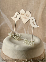 CAKE TOPPER RUSTIC topper, wooden3