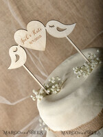 CAKE TOPPER RUSTIC topper, wooden3