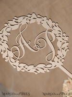 CAKE TOPPER RUSTIC cake topper, wooden5