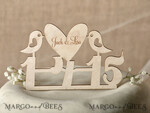CAKE TOPPER RUSTIC wedding cake topper, wooden5