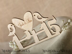CAKE TOPPER RUSTIC wedding cake topper, wooden5