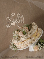 CAKE TOPPER RUSTIC topper, vintage5