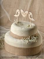 CAKE TOPPER RUSTIC cake topper, wooden4