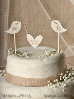 CAKE TOPPER RUSTIC cake topper, wooden7
