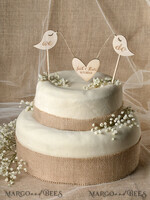 CAKE TOPPER RUSTIC cake topper, wooden7